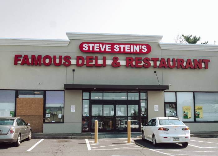 Steve stein's famous deli and restaurant.